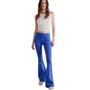 FREE PEOPLE Penny Pull On Flare Jeans Stretch Midnight Royale, Size 29